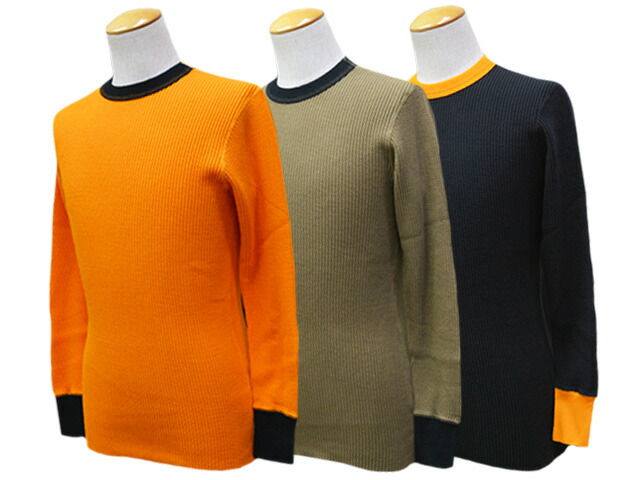 全3色【JELADO”ATHLETIC BRAND”/ジェラード”アスレチックブランド名”】2025AW「Crew Neck MEGA Thermal 2Tone/クルーネックメガサーマル2声の調子」(AB12226)(The 2 Monkeys/ザ トゥーモンキーズ/アメカジ/ラストリゾートデニム/ハーレー/WOLF PACK/狼容器に並べる)
