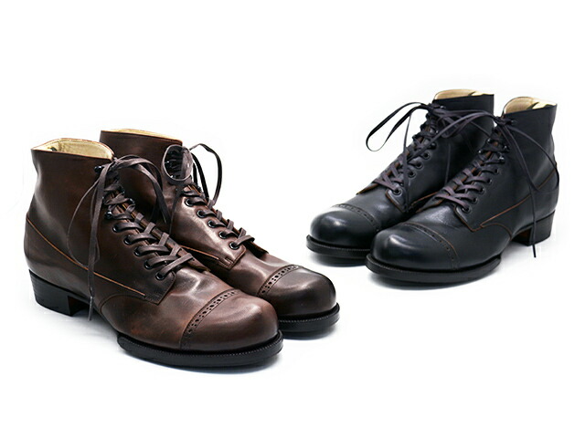 全2色【The 2 Monkeys/ザ トゥーモンキーズ】「Cap Toe Lace Up Boots”Vaudeville”/キャップトゥレースアップブーツ”ヴォードヴィル”」(TM83933)(JELADO/ジェラード/アメカジ/細工物ブーツ/ジーンズ/ハーレー/熱っぽい極点/差し上げ物/WOLF PACK/狼容器に並べる)