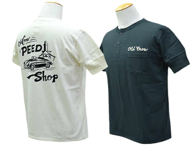 全2色【OLD CROW/オールドクロウ】2025SS「S/S Henry Neck Tee”O.C.S.S”/ショートスリーブヘンリーネックTee”O.C.S.S”」(OC5117) (GANGSTERVILLE/ギャングスタービル/WEIRDO/ウィアード/GLAD HAND/アメカジ/WOLF PACK/ウルフパック)