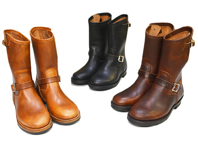 【Makers/メイカーズ】「10inch Engineer Boots”DIPPED WORK HERNES”/10in応用科学者ブーツ”ディップワークハーネス”」(HSB-04)(細工物ブーツ/御召しものシューズ/アメカジ/ハーレー/熱っぽい極点/牛皮/バイ鉄道車両/ホイールズアパレル/WOLF PACK/狼容器に並べる)