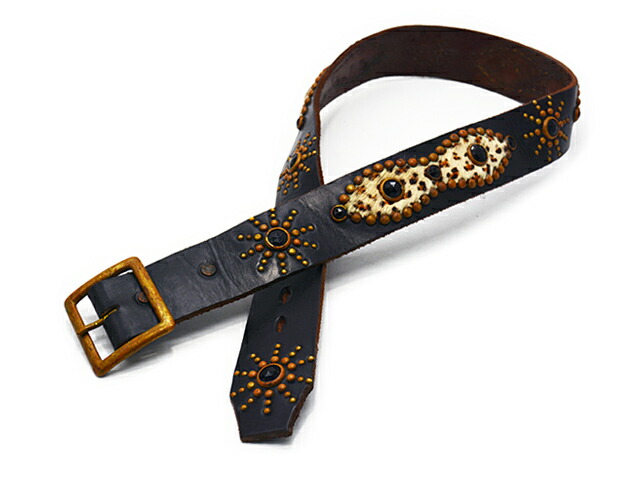 fetico ベルト　ブラック STUDS EMBELLISHED WIDE BELT(1 BLACK): FETICO: WOMENS
