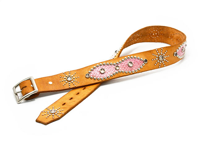 【HTC(Hollywood Trading Company)/エイチティーシー(ハリウッドトレーディングカンパニー)】「Leather Studs Belt\