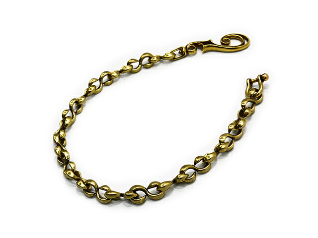 OPUS 真鍮 ウォレットチェーン ブラス製 Sカン OPUS オーパス アンティーク仕上げのブラス製WALLET CHAIN『S