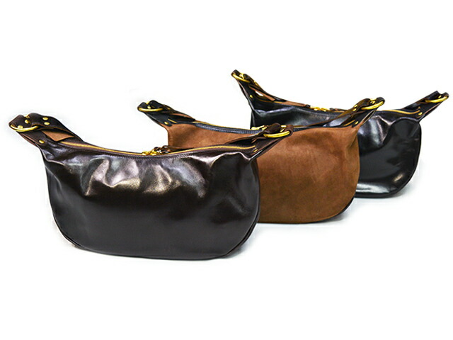全3色【INCEPTION/インセプション】「Horse Hide Banana Bag/ホースハイドバナナバッグ」(IPHSB-03)(ACCEL COMPANY/アクセルカンパニー/アメカジ/レザー/馬革/ハーレー/バイカー/ホットロッド/財布/鞄/バッグ/プレゼント/WOLF PACK/ウルフパック)｜WOLF PACK店