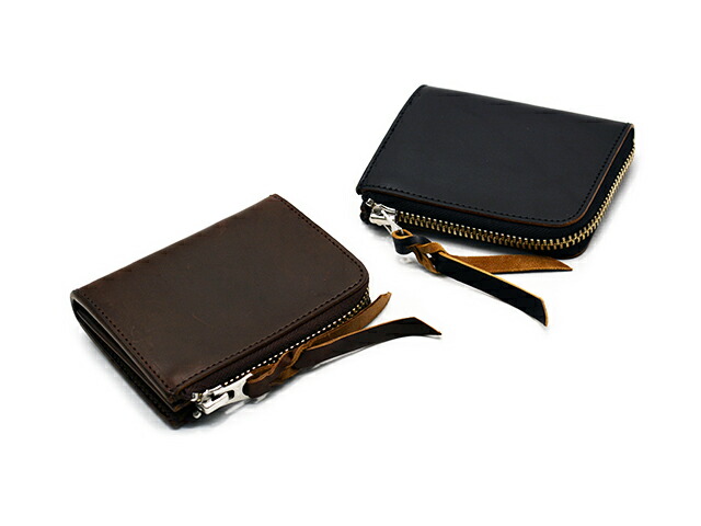 全2色【INCEPTION/インセプション】「Horse Butt Leather L.Fastener Short Wallet/ホースバットレザーLファスナーショートウォレット」(IPW-09)(ACCEL COMPANY/アクセルカンパニー/アメカジ/レザー/馬革/ハーレー/財布/プレゼント/WOLF PACK/ウルフパック)|WOLF PACK店