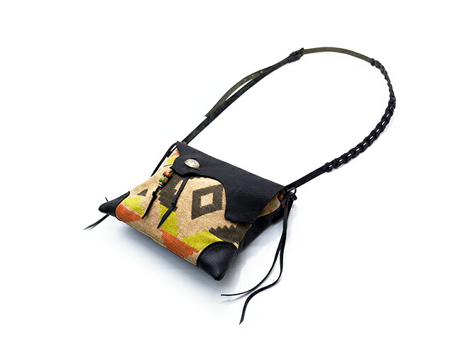 【ITUAIS /イトゥアイス】「Beacon Blanket×Leather Shoulder Bag/ビーコンブランケット×レザーショルダーバッグ」(Medio) (アメカジ/ハンドメイド/プレゼント/WOLF PACK/ウルフパック)