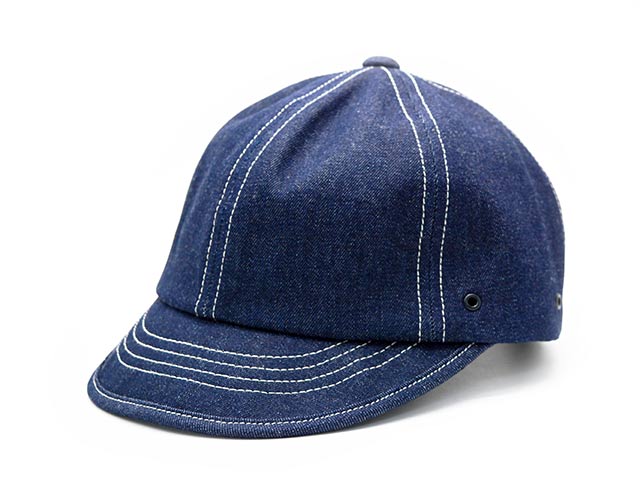 【Mighty Shine/マイティーシャイン】2025AW「Denim Bridge Cap”TYPE2”/デニムブリッジキャップ”タイプ2”」(7254003) (THE FAT HATTER/ザ ファットハッター/ホイールズアパレル/アメカジ/ハーレー/バイカー/WOLF PACK/ウルフパック)
