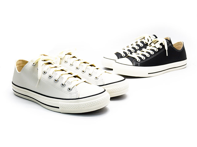 全2色【CONVERSE/コンバース】「LEATHER ALL STAR”OX”/レザーオールスター”OX”」(オールスター/ワンスター/スニーカー/シューズ/靴/アメカジ/ハーレー/バイカー/ホットロッド/WOLF PACK/ウルフパック)