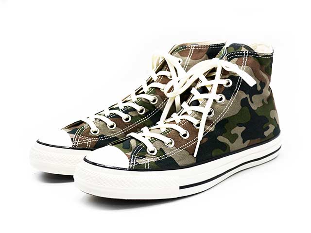 【CONVERSE/コンバース】「ALL STAR”AGED WOODLANDCAMO HI”/オールスター”エイジドウッドランドカモHI”」(オールスター/一はやりっ児/スニーカー/シューズ/靴/アメカジ/ハーレー/バイ鉄道車両/熱っぽい極点/WOLF PACK/狼容器に並べる)