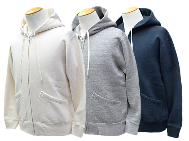 全3色【RAGGY CLOTHING/ラギークロージング】2025AW「Loopwheel Knit Sweat Zip Hoodie/ループウィールニットスウェットジップフーディー」(FX-01)(アメカジ/ワークウエア/デニム/ジーンズ/ヴィンテージ/ハーレー/WOLF PACK/ウルフパック)｜WOLF PACK店