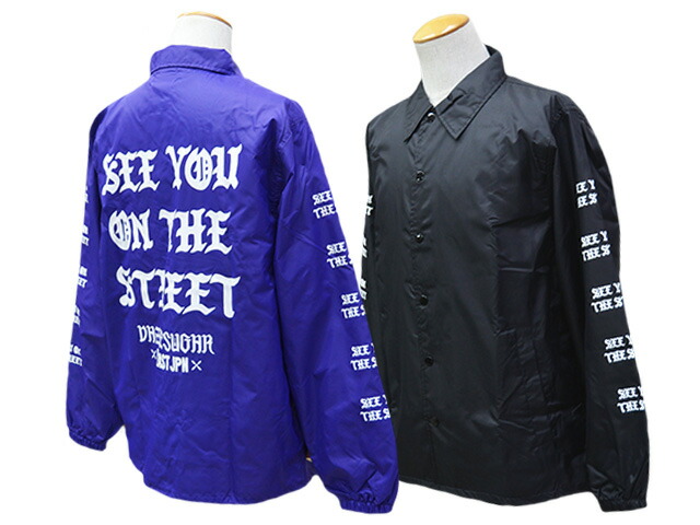 全2色【DAZZLE SUGAR/ダズルシュガー】2025AW「SEE YOU ON THE STREET Coach Jacket/シーユーオンザストリートコーチジャケット」(アメカジ/表どおり/ハーレー/トライアンフ/クリーヴァ/ボバー/カスタム/自動二輪車/WOLF PACK/狼容器に並べる)