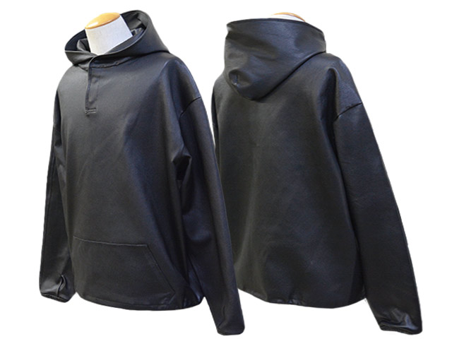 【MOSSIR by FINE CREEK\u0026CO/モシール バイ ファインクリークアンドコー】「Stretch Leather Pullover Parka”Leiley”/ストレッチレザープルオーバーパーカー”レイリー”」(MOSW018)(ファインクリークレザーズ/ハイラージレザーズ/アメカジ/WOLF PACK/狼風呂敷き包み)