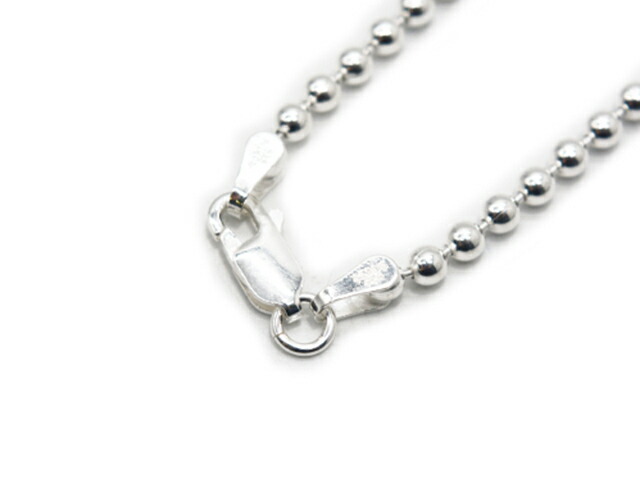 【FIRST ARROW\u0027s/ファーストアローズ】「Large Ball Chain Necklace/ラージボールチェーンネックレス」(O-064)(原住民/北米インディアン/宝飾品/御手手お手伝いさん/しろがね色/ゴールド/アメカジ/ハーレー/バイ鉄道車両/添え物/差し上げ物/WOLF PACK/狼容器に並べる)