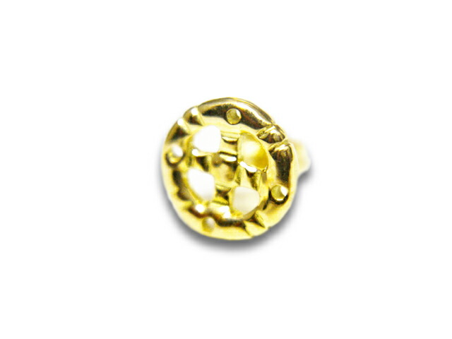 【FIRST ARROW\u0027s/ファーストアローズ】「K18 Medicine Wheel Pierce/K18メディスンホイールピアス」(O-004)(原住民/北米インディアン/宝飾品/御手々御手伝いさん/しろがね色/ゴールド/アメカジ/ハーレー/付属品/差し上げ物/WOLF PACK/狼容器に並べる)