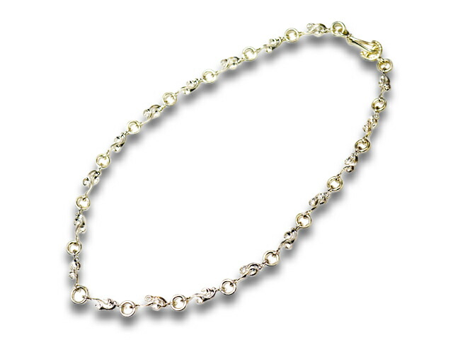 【FIRST ARROW's/ファーストアローズ】「Small Embossed Arabesque Necklace Chain/スモール浮き唐草ネックレスチェーン」(P-023-S) (ネイティブ/インディアン/ジュエリー/ハンドメイド/シルバー/アメカジ/ハーレー/アクセサリー/プレゼント/WOLF PACK/ウルフパック)