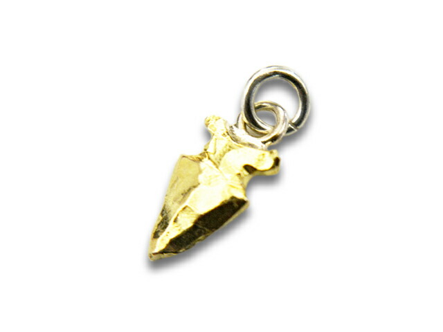 【FIRST ARROW's/ファーストアローズ】「All K18 Small Arrow Head/全金スモールアローヘッド」(P-200B) (ネイティブ/インディアン/ジュエリー/ハンドメイド/シルバー/ゴールド/アメカジ/アクセサリー/プレゼント/ホイールズアパレル/WOLF PACK/ウルフパック)