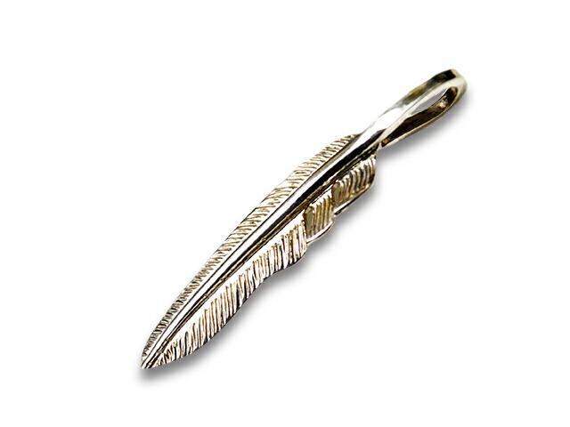 【FIRST ARROW's/ファーストアローズ】「Small Kazekiri Feather”Right”/スモール風切りフェザー”右向き”」(P-431R) (ネイティブ/インディアン/ジュエリー/ハンドメイド/シルバー/ゴールド/アメカジ/ハーレー/アクセサリー/プレゼント/WOLF PACK/ウルフパック)