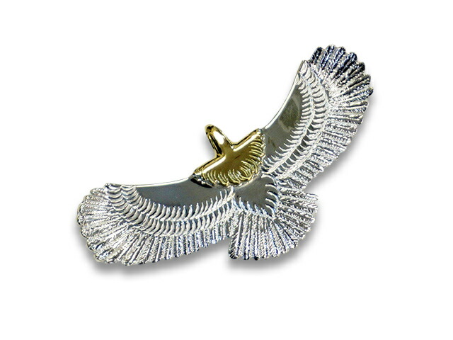 【FIRST ARROW\u0027s/ファーストアローズ】「Medium Eagle/ミディアムイーグル」(P-509)(原住民/北米インディアン/宝飾品/お手手御手伝いさん/しろがね色/ゴールド/アメカジ/ハーレー/熱っぽい極点/付属品/差し上げ物/ホイールズアパレル/WOLF PACK/狼風呂敷き包み)