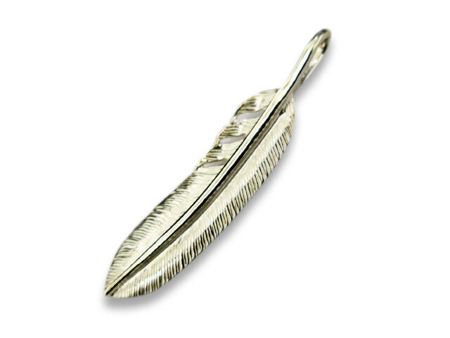 【FIRST ARROW's/ファーストアローズ】「Small Feather”Left”/スモールフェザー”左向き”」(P-004L) (ネイティブ/インディアン/ジュエリー/ハンドメイド/シルバー/ゴールド/アメカジ/ハーレー/アクセサリー/プレゼント/WOLF PACK/ウルフパック)