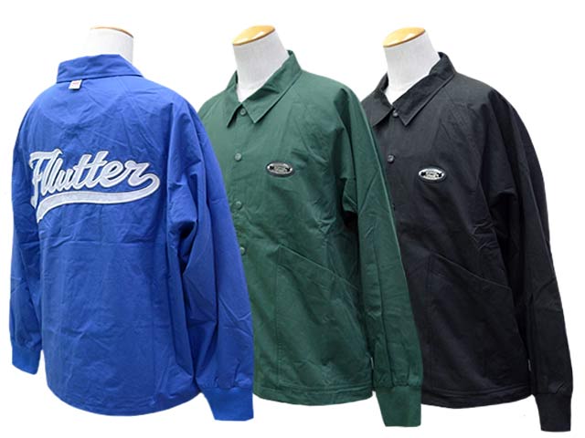 全3色【FLUTTER/フラッター】2026SS「The Dress Cotton Twill Coach Jacket/ザ ドレスコットンツイルコーチジャケット」(FL26-JKT002) (ホイールズアパレル/アメカジ/ハーレー/バイカー/バイク/チョッパー/ホットロッド/モーターサイクル/WOLF PACK/ウルフパック)