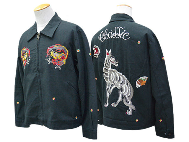 【FULLCOUNT/フルカウント】×【HORIDAI/彫だい】2026SS「Classic Tattoo Embroidery Sports Jacket/クラシックタトゥーエンブロイダリースポーツジャケット」(2025-1) (デニム/ジーンズ/インディゴ/アメカジ/ハーレー/ホットロッド/Gジャン/WOLF PACK/ウルフパック)