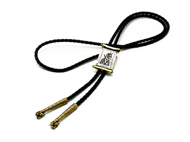 【galcia/ガルシア】×【GANGSTERVILLE/ギャングスタービル】「Bolo Tie”Plate”/ボロタイ”一皿”」(GSG-BT04B)(Silver925/Brass/付属物/宝飾品/ハーレー/差し上げ物/アメカジ/WOLF PACK/狼容器に並べる) ジュエリー・アクセサリー-メンズジュエリー・アクセサリー