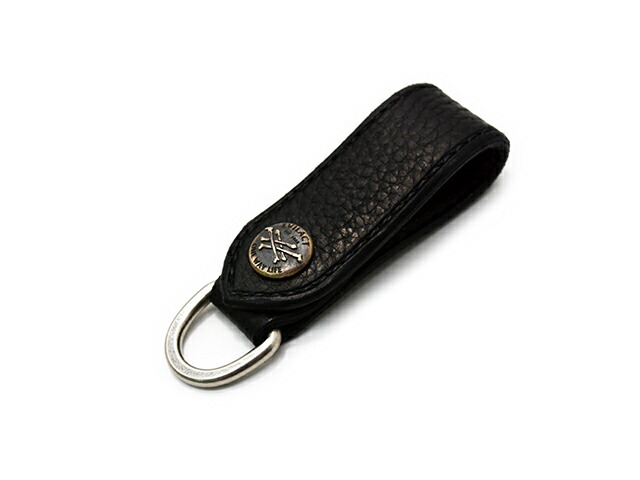 【EVILACT/イーブルアクト】×【AWAKE/アウェイク】「Leather Key Ring”CROSS BONE”/レザーキーリング”クロスボーン”」(EA-AWK-A07) (GOODSPEED equipment/グッドスピードイクイップメント/ハーレー/バイカー/アメカジ/WOLF PACK/ウルフパック)
