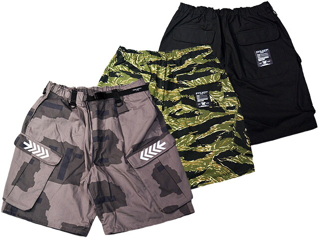 全3色【EVILACT/イーブルアクト】2026SS「Tactical Shorts/タクティカルショーツ」(EA26-ACT1-P06)(GOODSPEED equipment/グッドスピードイクイップメント/ハーレー/バイカー/アメカジ/ホイールズアパレル/ホットロッド/チョッパー/WOLF PACK/ウルフパック)｜WOLF PACK店