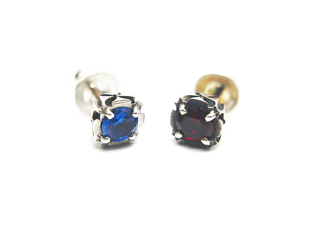 別注【HWZN BROSS/ハウゼンブロス】「DL4 Cross Pierce/DL4クロスピアス」(Silver925)(ホイールズアパレル/アメカジ/ハーレー/ホットロッド/WOLF PACK/ウルフパック/アクセサリー/プレゼント)｜WOLF PACK店