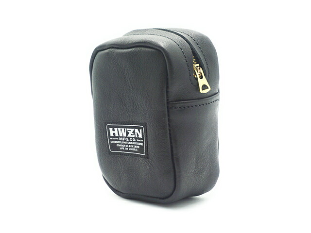 【HWZN BROSS/ハウゼンブロス】「Leather ETC Pouch/なめし革ETC合切袋」(ホイールズアパレル/アメカジ/ハーレー/クリーヴァ/ボバー/カスタム/熱っぽい極点/WOLF PACK/狼容器に並べる)