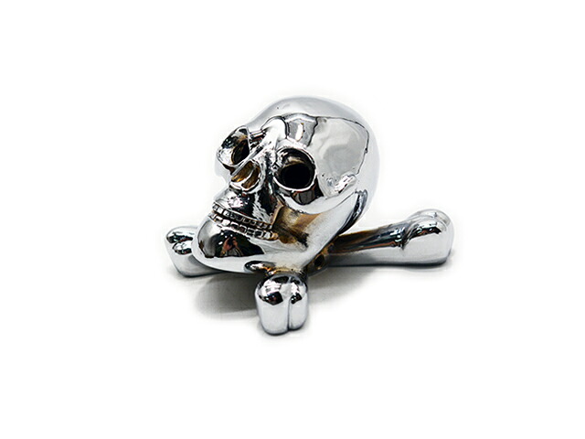 【HWZN BROSS/ハウゼンブロス】「Skull'n Shift Knob/スカルシフトノブ」(Chrome) (ハーレー/チョッパー/ボバー/バイク/バイカー/パーツ/カスタム/アクセサリー/プレゼント/WOLF PACK/ウルフパック)