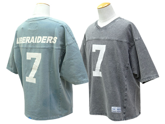 全2色【Liberaiders/リべレイダース】2026SS「DENIM HOCKEY SHIRT/デニムホッケーシャツ」(73602) (ハーレー/バイカー/ホットロッド/アメカジ/ホイールズアパレル/WOLF PACK/ウルフパック)