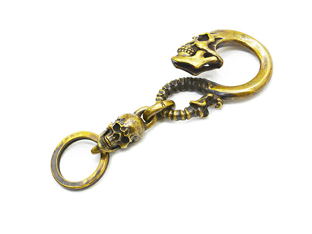 【MAD CULT/マッドカルト】「Taste Hook Key Chain-5/テイストフックキーチェーン-5」(KHB-06)(Silver925/Brass/アクセサリー/ジュエリー/プレゼント/バイカー/ハーレー/ホットロッド/アメカジ/ハンドメイド/ホイールズアパレル/WOLF PACK/ウルフパック)|WOLF PACK店