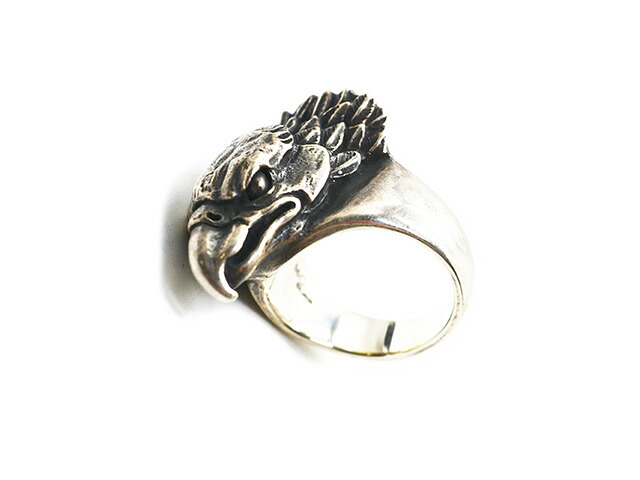 【MAD CULT/マッドカルト】「Eagle Head Ring/イーグルヘッドリング」(R-81) (Silver925/Brass/アクセサリー/ジュエリー/指輪/プレゼント/バイカー/ハーレー/ホットロッド/アメカジ/ハンドメイド/ホイールズアパレル/WOLF PACK/ウルフパック)