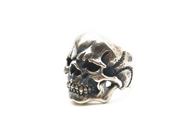 【MAD CULT/マッドカルト】「Assassin Head Ring/アサシンヘッドリング」(R-84) (Silver925/Brass/アクセサリー/ジュエリー/指輪/プレゼント/バイカー/ハーレー/ホットロッド/アメカジ/ハンドメイド/ホイールズアパレル/WOLF PACK/ウルフパック)