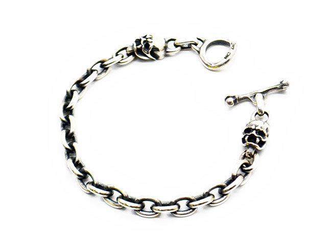 【MAD CULT/マッドカルト】「Double Snale Bracelet/ダブルスネイルブレスレット」(B-38)(Silver925/付属物/宝飾品/差し上げ物/バイ鉄道車両/ハーレー/熱っぽい極点/アメカジ/お手てお手伝いさん/WOLF PACK/狼容器に並べる)