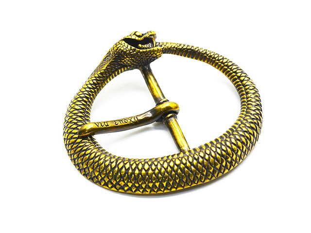 【MAD CULT/マッドカルト】「Ouroboros Buckle/ウロボロスバックル」(OT-23) (Silver925/Brass/ベルト/アクセサリー/ジュエリー/プレゼント/バイカー/ハーレー/ホットロッド/アメカジ/ハンドメイド/WOLF PACK/ウルフパック)
