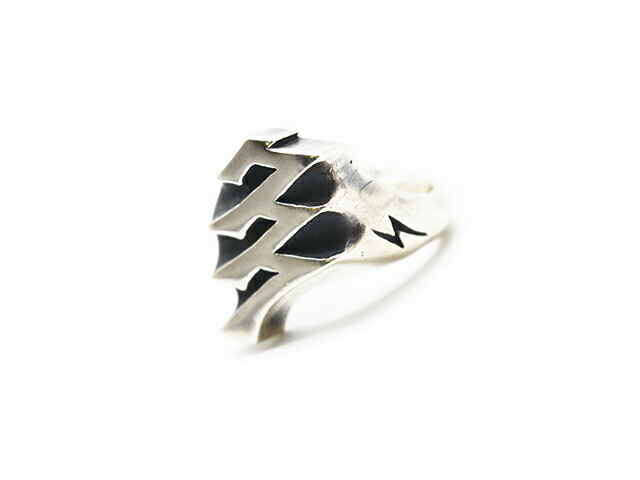 【MAD CULT/マッドカルト】「777 Lightning Ring/777ライトニングリング」(R-67)(Silver925/アクセサリー/ジュエリー/プレゼント/バイカー/ハーレー/ホットロッド/アメカジ/ハンドメイド/WOLF PACK/ウルフパック)｜WOLF PACK店