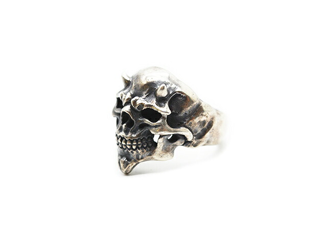 【MAD CULT/マッドカルト】「Goblin Ring/ゴブリンリング」(R-69)(Silver925/アクセサリー/ジュエリー/プレゼント/バイカー/ハーレー/ホットロッド/アメカジ/ハンドメイド/WOLF PACK/ウルフパック)｜WOLF PACK店