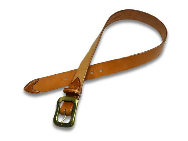 【Motoharu Maruyama/モトハル マルヤマ】「Leather Belt/レザーベルト」(MMLW-01)(サドルレザー/バイカー/ハーレー/ホットロッド/アメカジ/ハンドメイド/財布/手縫い/プレゼント/WOLF PACK/ウルフパック)｜WOLF PACK店