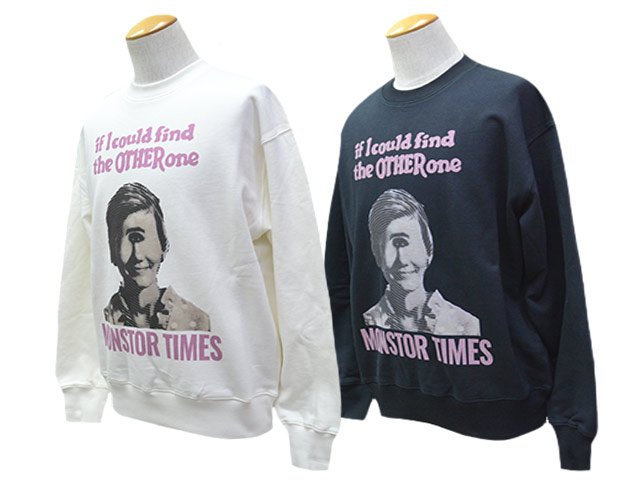 全2色【MONSTOR TIMES/モンストアタイムズ】2025AW「MONSTOR GREETING SWEAT SHIRTS”if I could find the OTHER one” /モンストアグリーティングスウェットシャツ」(25AW-MT-004) (ポップアイズ/アメカジ/ハーレー/ホットロッド/WOLF PACK/ウルフパック) 15,246円