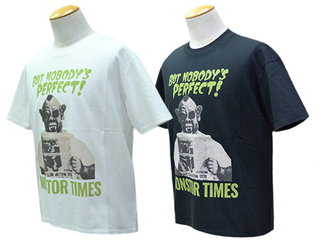 全2色【MONSTOR TIMES/モンストアタイムズ】2025SS「MONSTOR GREETING Tee”SUPER MONSTORS!” /モンストアグリーティングTee”SUPER MONSTORS!”」(25SS-MT-004) (ポップアイズ/アメカジ/ハーレー/ホットロッド/WOLF PACK/ウルフパック)