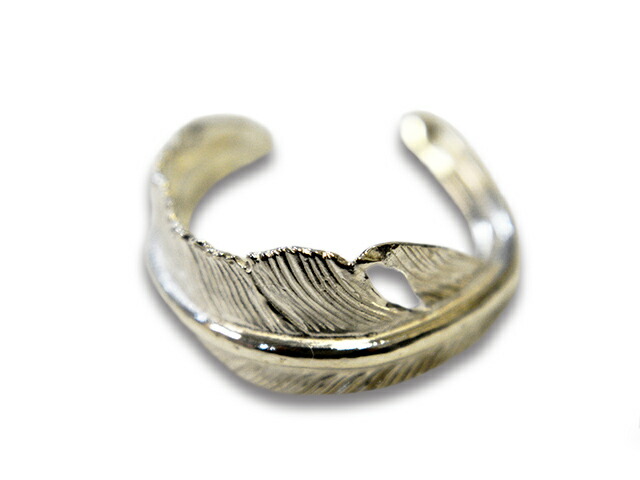 【SHAFT SILVER WORKS/シャフトシルバーワークス】「Pinky Feather Ring/ピンキーフェザーリング」(SR-Feather)(Silver925/付属物/差し上げ物/アメカジ/ホイールズアパレル/ハーレー/ボバー/クリーヴァ/熱っぽい極点/WOLF PACK/狼容器に並べる)