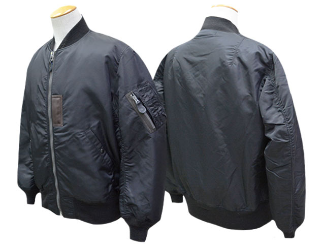 【BUZZ RICKSON'S/バズリクソンズ】「Type BLACK MA-1”ALBERT TURNER&CO.,INC. LONG MODEL”/タイプブラックMA-1”アルバートターナーロングモデル”」(BR15772) (ウィリアム・ギブソン/シュガーケーン/サンサーフ/アメカジ/ウルフパック)