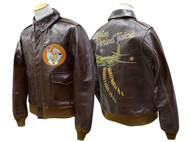 【BUZZ RICKSON\u0027S/バズリクソンズ】「Type A-2”CONTRACT No. W535 AC-23380 ROUGH WEAR CLOTHING CO.” 451st BOMB.SQ.-MISTER PERIOD TWICE-」(BR80668)(ウィリアム・ギブソン/オリエント会社組織/シュガーケーン/アメカジ/狼風呂敷き包み)