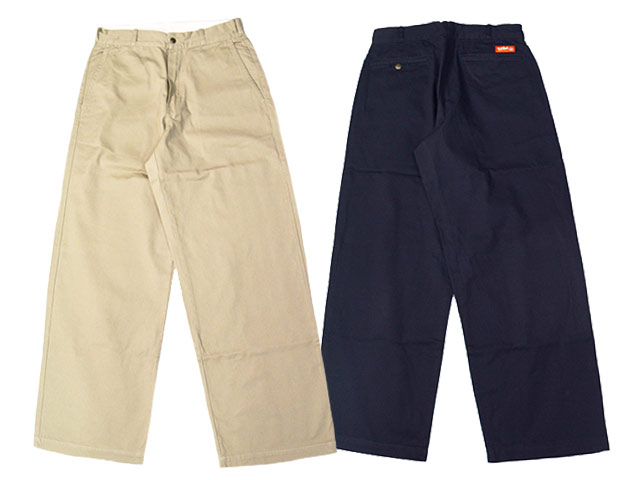 全2色【TUF-NUT/手ごわい木の実】「Cotton Twill Wide Work Trousers/コットンツイルワイドワークトラウザース」(TN42626)(オリエント会社組織/BUZZ RICKSON\u0027S/バズリクソンズ/SUGAR CANE/シュガーケーン/SUN SURF/サンサーフ/アメカジ/WOLF PACK/狼容器に並べる)