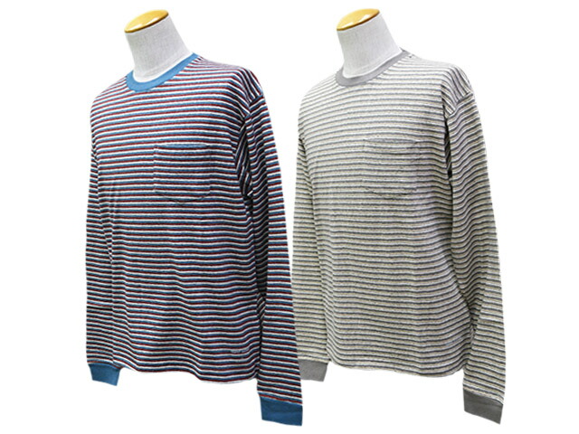 全2色【TROPHY CLOTHING/トロフィークロージング】2026SS「Multi Border L/S Tee/マルチボーダーロングスリーブTee」(TR26SS-201)(アメカジ/ミリタリー/アウトドア/ハーレー/日本の首都インディアンズ/バイ鉄道車両/ホイールズアパレル/熱っぽい極点/WOLF PACK/狼容器に並べる)