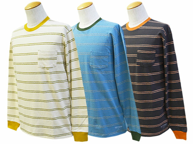 全3色【TROPHY CLOTHING/トロフィークロージング】2024SS「Multi Border L/S Tee/マルチボーダーロングスリーブTee」(TR24SS-202)(アメカジ/ミリタリー/アウトドア/ハーレー/日本の首都インディアンズ/バイ鉄道車両/ホイールズアパレル/熱っぽい極点/WOLF PACK/狼容器に並べる)