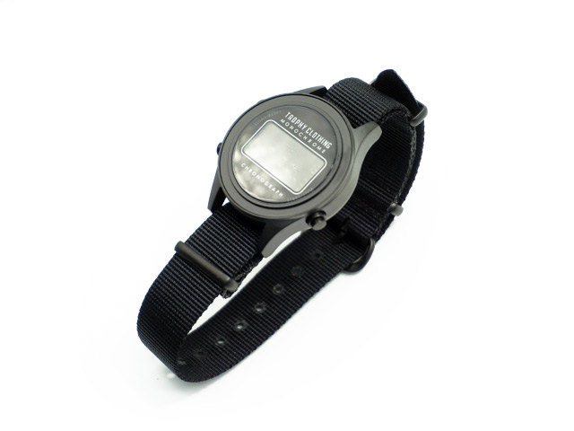 【TROPHY CLOTHING/トロフィークロージング】&times;【VAGUE WATCH Co./ヴァーグウォッチカンパニー】「&rdquo;Monochrome&rdquo;DG Watch-Nato Belt/&rdquo;モノクローム&rdquo;DGウォッチ-ナトーベルト」(TR-W07)(自動巻き腕時計/プレゼント/アメカジ/ハーレー/ウルフパック)｜WOLF PACK店