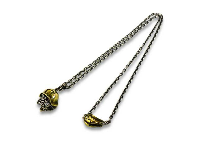 【Peanuts&Co/ピーナッツカンパニー】「Bull Dog Pendant Top&Necklace Chain&rdquo;Adolf&rdquo;/ブルドッグペンダントトップ&ネックレスチェーン&rdquo;アドルフ&rdquo;」(Silver925&times;Brass)(ピーナッツアンドコー/アクセサリー/プレゼント/アメカジ/ハーレー/ウルフパック)｜WOLF PACK店